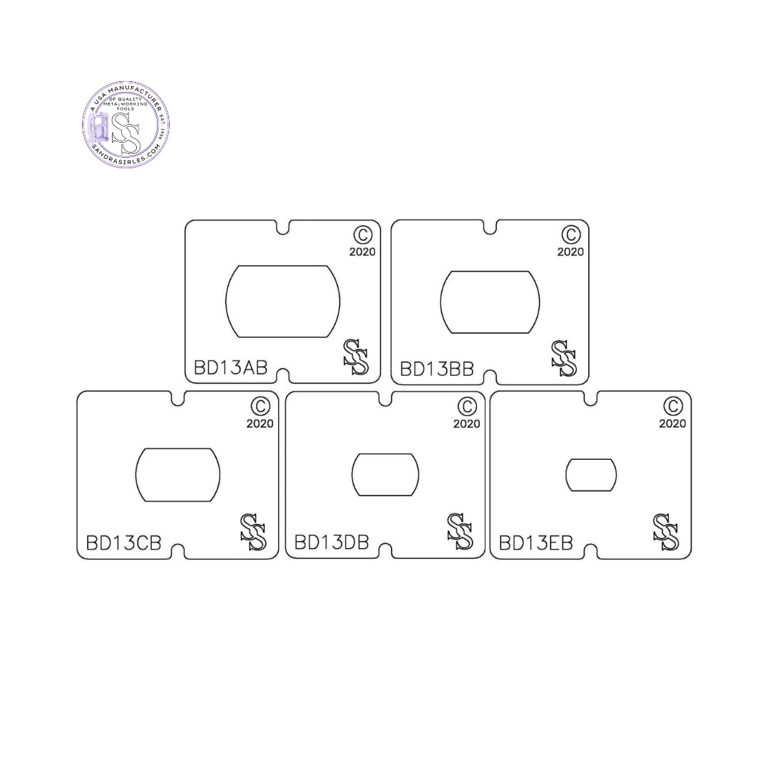 SS BLANKING DIE 3 PIECE SET BD13 DESIGN SET
